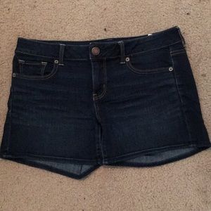 American Eagle stretch jean shorts, size 10